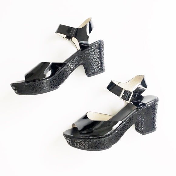 Attilio Giusti Leombruni Shoes - AGL Black Platform Sandals. Size 38